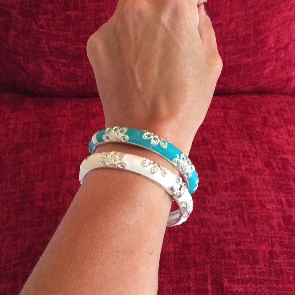 NIB*2 silver spring open bangles